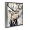 Stupell Industries Neutral Bull Elk Portrait Floating Frame, design by Tina LeCour